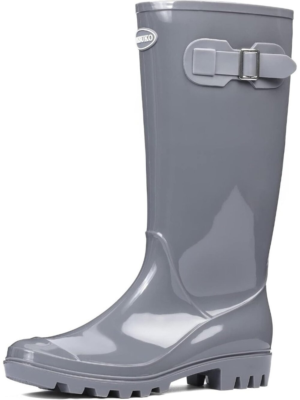 🆕Women's  Tall Waterproof Rain Boots Rubber Wide Calf Garden Boots